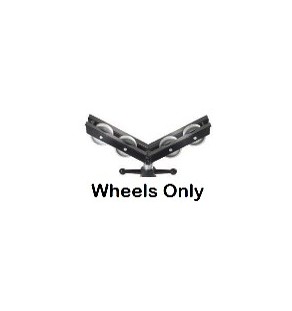 TAG - ROULETTESx4 pour Tête de chandelle Large Vee Head - Stainless Steel Wheel