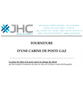 CABINE - Fourniture d'une cabine de poste gaz