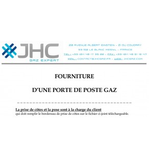 CABINE - Fourniture d'une porte montée sur cadre