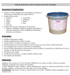 PATE de protection contre la chaleur base de céramique - Pot de