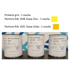 PEINTURE CICM - Peinture en POT de 1 litre - RAL 1018 Jaune Zinc - 1539005