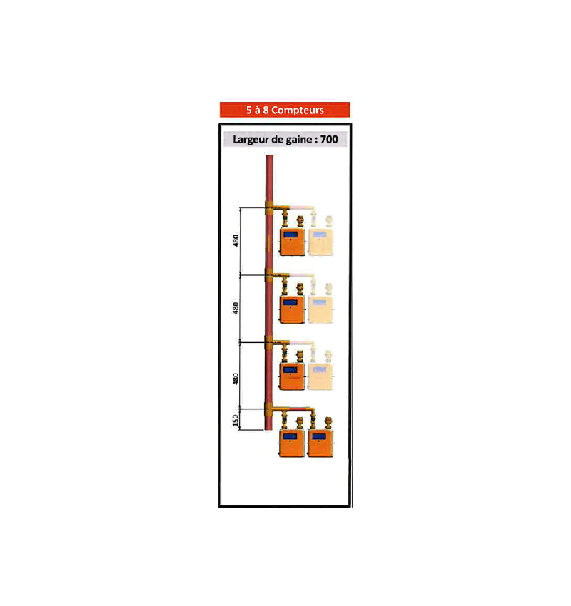 CM Élément Étage D 35 X 1 - 6 piquages - En nourrice (suivant specification GRD CM Élément Étage D 35 X 1 - 6 piquages - En nourrice (suivant specification GRD