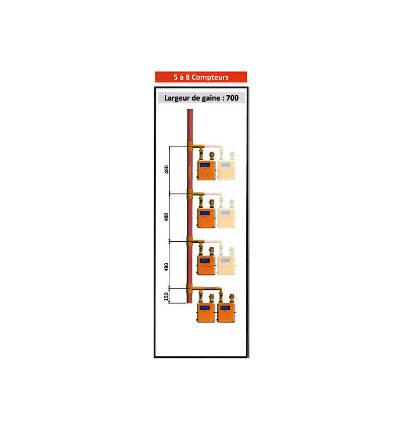CM Élément Étage D 54 X 1 - 7 piquages - En nourrice (suivant specification GRD CM Élément Étage D 54 X 1 - 7 piquages - En nourrice (suivant specification GRD