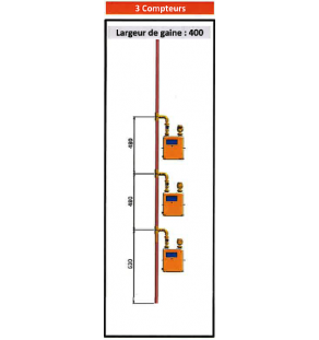 CM Élement haut avec bouchon haut D 28 X 1 - 3 piquages en simple (suivant speci