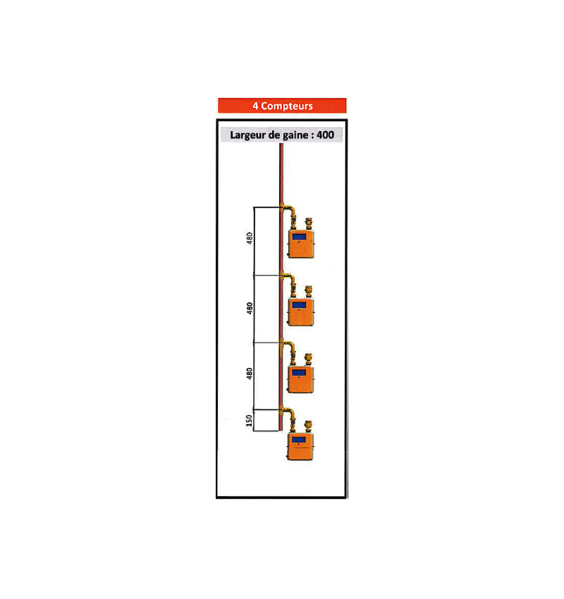 CM Élement haut avec bouchon haut D 28 X 1 - 4 piquages en simple (suivant speci CM Élement haut avec bouchon haut D 28 X 1 - 4 piquages en simple (suivant speci