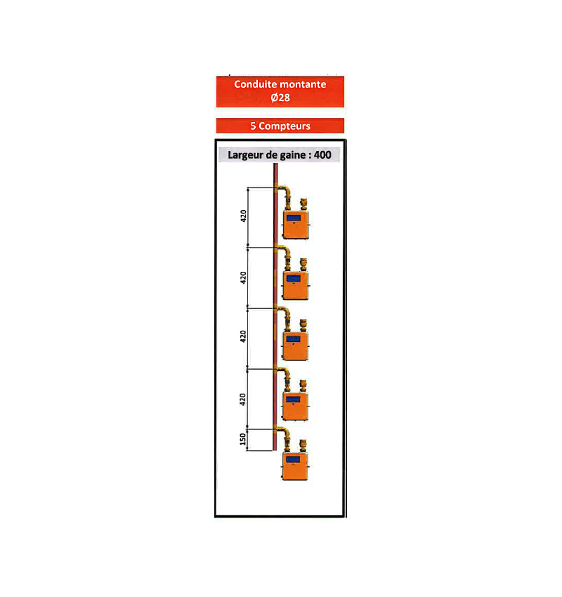 CM Élement haut avec bouchon haut D 28 X 1 - 5 piquages en simple (suivant speci CM Élement haut avec bouchon haut D 28 X 1 - 5 piquages en simple (suivant speci