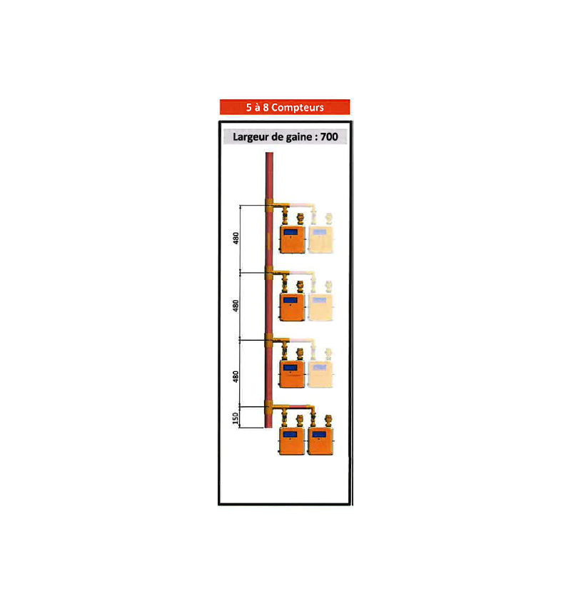CM Élement haut avec bouchon haut D 35 X 1 - 6 piquages en nourrice (suivant spé CM Élement haut avec bouchon haut D 35 X 1 - 6 piquages en nourrice (suivant spé