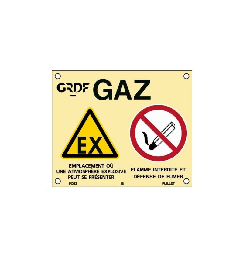 PLAQUE de Consigne PCG2 PLAQUE de Consigne PCG2