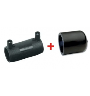 ENSEMBLE BOUCHON Male + Manchon Electrosoudable NF136-Gaz PE90 PN10- 8036233