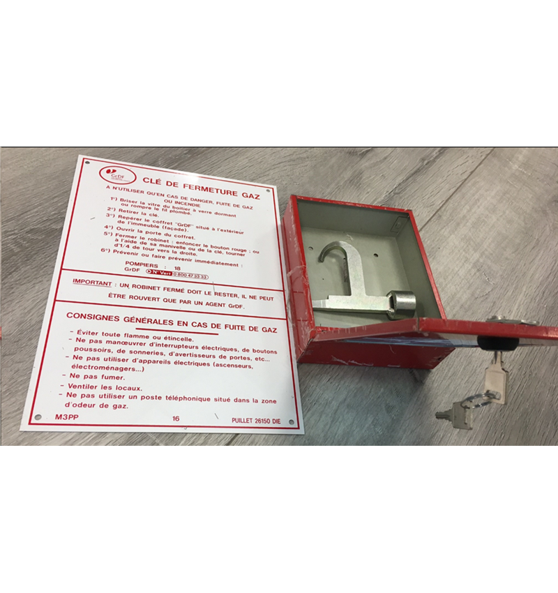 ENSEMBLE Repérage & Sécurité : BOITE à clés sous verre dormant ENSEMBLE Repérage & Sécurité : BOITE à clés sous verre dormant