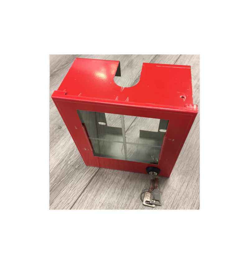 BOITE à clés sous verre dormant H160 L 140 P 50 avec lumière ouverture en haut BOITE à clés sous verre dormant H160 L 140 P 50 avec lumière ouverture en haut