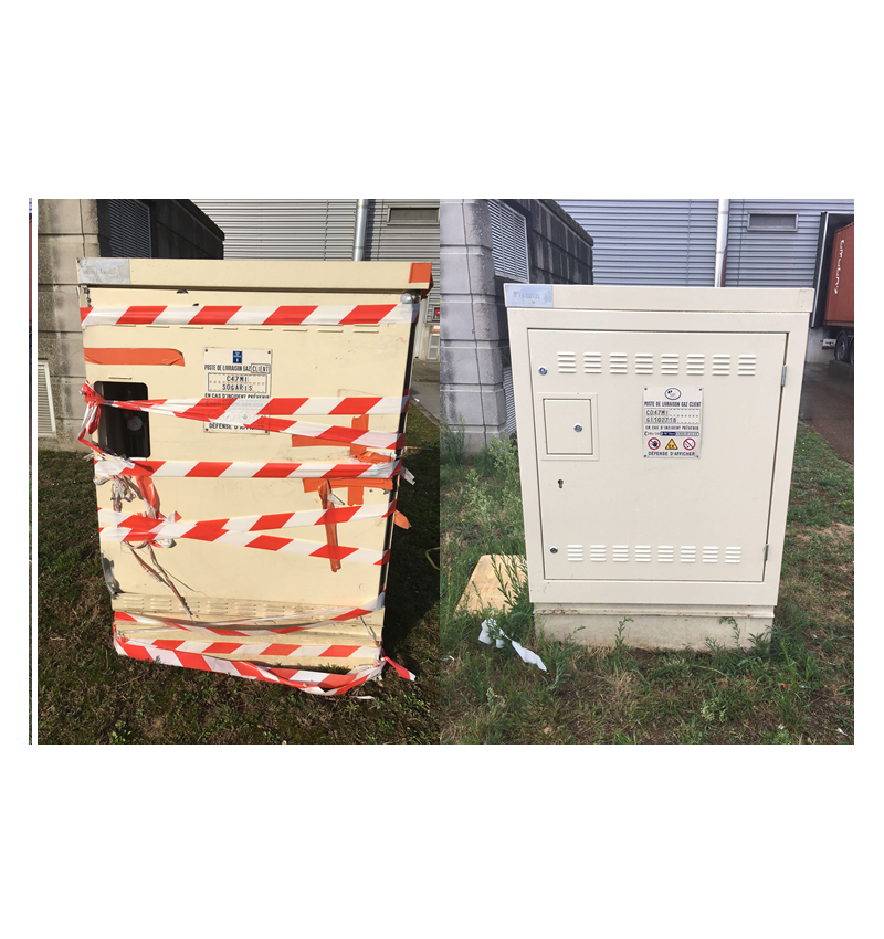 CABINE - Fourniture d'une porte montée sur cadre CABINE - Fourniture d'une porte montée sur cadre