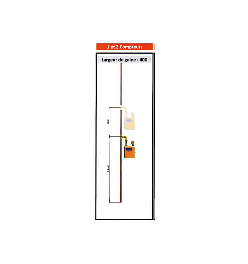 CM Élément Étage D 28 X 1 - 1  piquages - En simple (Suivant specification Grdf CM Élément Étage D 28 X 1 - 1  piquages - En simple (Suivant specification Grdf