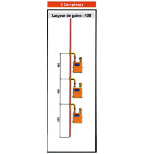 CM Élément Étage D 28 X 1 - 3  piquages - En simple (Suivant specification GDRF