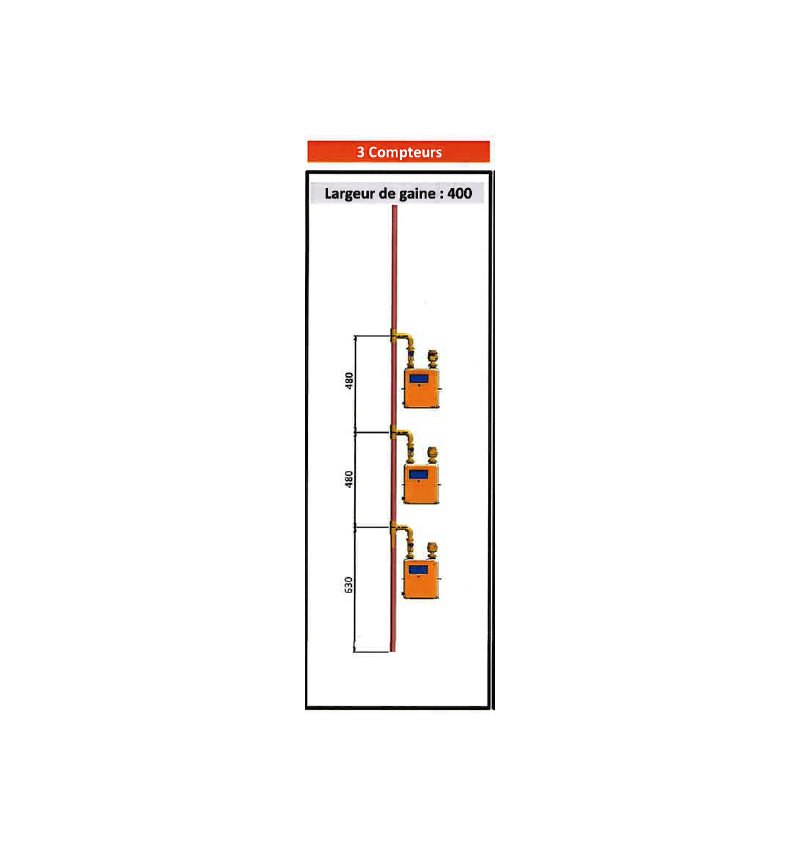 CM Élément Étage D 28 X 1 - 3  piquages - En simple (Suivant specification GDRF CM Élément Étage D 28 X 1 - 3  piquages - En simple (Suivant specification GDRF