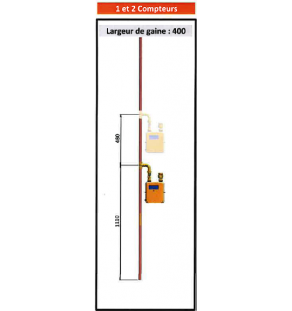 CM Élément Étage D 54 X 1 - 2  piquages - En simple (suivant specification GRDF