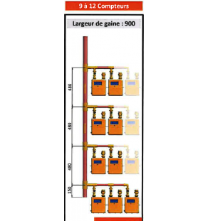 CM Élément Étage D 35 X 1 - 10 piquages en nourrice (suivant spécification GRDF