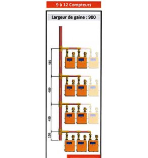 CM Élément Étage D 54 X 1 - 10 piquages en nourrice (suivant spécification GRDF