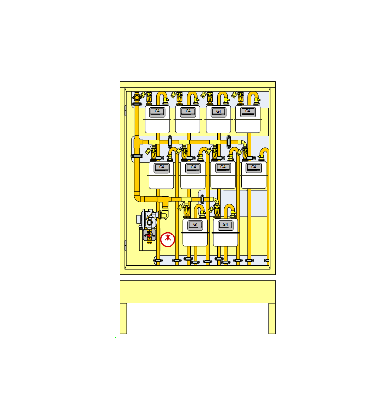 PLACARD Technique Gaz 10 Cpt G4 MP 21 MB Vertical avec Socle PLACARD Technique Gaz 10 Cpt G4 MP 21 MB Vertical avec Socle