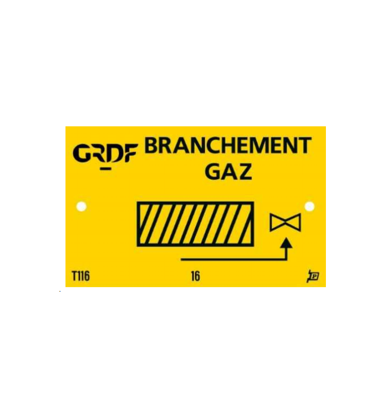 PLAQUE de Renvoi T 116         Renvoi à Droite du Bâtiment PLAQUE de Renvoi T 116         Renvoi à Droite du Bâtiment