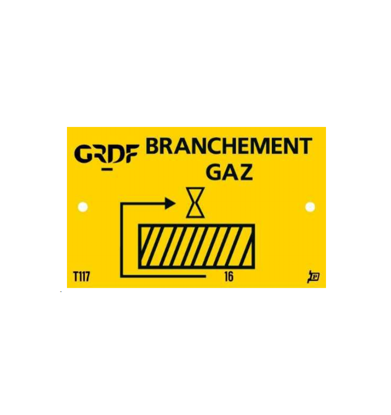 PLAQUE de Renvoi T 117 Renvoi Derrière le Bâtiment par la Gauche PLAQUE de Renvoi T 117 Renvoi Derrière le Bâtiment par la Gauche