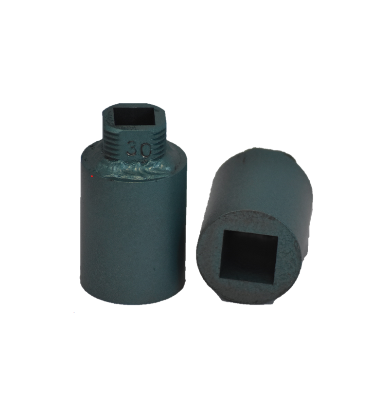 DOUILLE Spéciale Acier carrée femelle 32mm pour robinet mâle carré DOUILLE Spéciale Acier carrée femelle 32mm pour robinet mâle carré