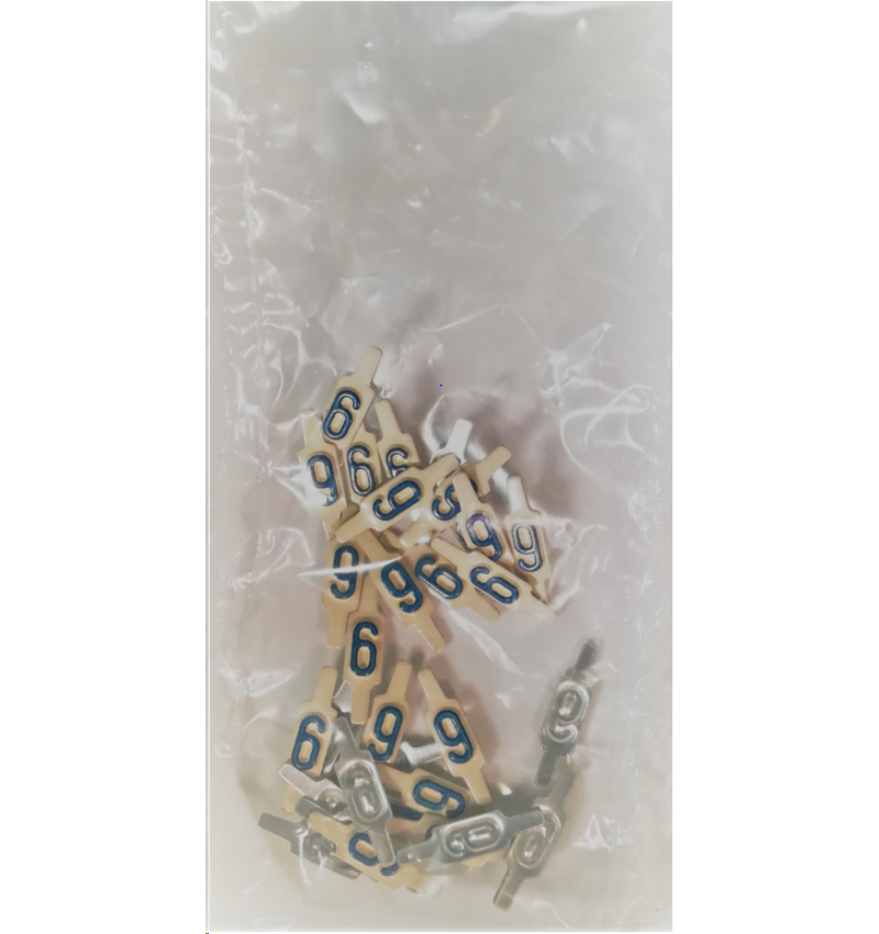 LETTRAGE Aluminium 6 X 11 Chiffre 1 - Sachet de 25 LETTRAGE Aluminium 6 X 11 Chiffre 1 - Sachet de 25