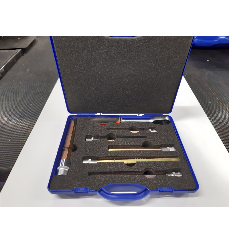 MALLETTE de Clé de Perçage pour Prise PE (6 Tiges) avec Repères MALLETTE de Clé de Perçage pour Prise PE (6 Tiges) avec Repères