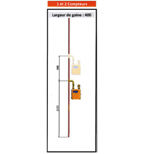 CM Élément Étage D 35 X 1 - 2  piquages - En simple (suivant spécification GRDF