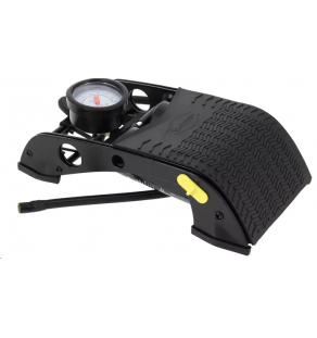 Pompe à pied "MICHELIN 009505" mono cylindre métal peint 7 bar, avec flexible