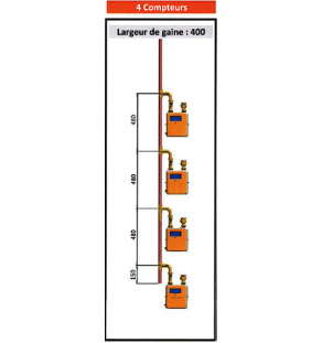 CM Élement haut avec bouchon haut D 28 X 1 - 4 piquages en simple (suivant speci