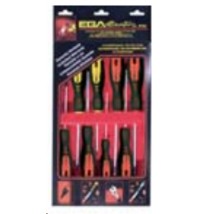 EGA 55550 - JEU de 6 Tournevis ROTORK (4x100 5,5x100 6,5x125 PZ1 PZ2 PZ3)