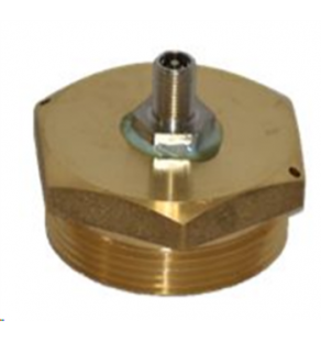 BOUCHON Male JPC 10/32  tête 6 pans Laiton avec Prise de Pression