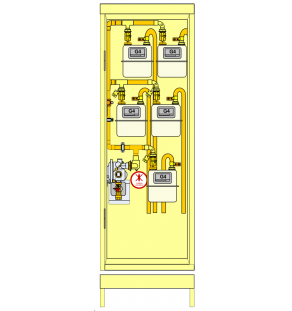 PLACARD Technique Gaz 6 Cpt G4 MP 21 MB Réduit avec Socle