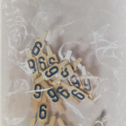 LETTRAGE Aluminium 6 X 11 Chiffre 0 - Sachet de 25