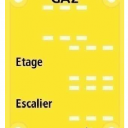 PLAQUE T202 Repère de Robinet de Branchement Dim 50 X 60