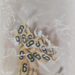 LETTRAGE Aluminium 6 X 11 Chiffre 2 - Sachet de 25